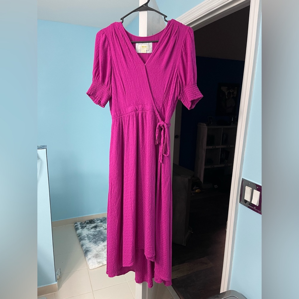 Anthropologie Purple Wrap Dress